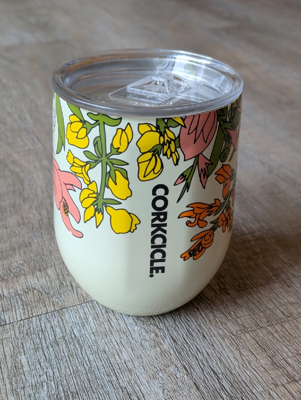 NEW Corkcicle Wildflower 12oz Stemless Insulated Cup